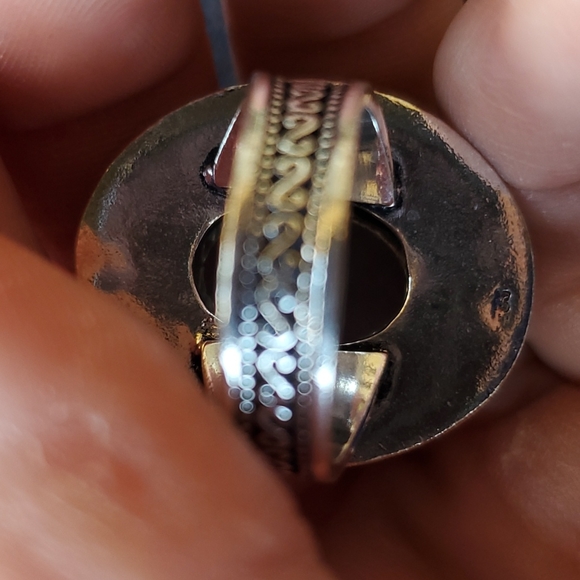 New Amazing Chalcedony Antique Design 925 Silver Statement Ring. - Picture 14 of 15